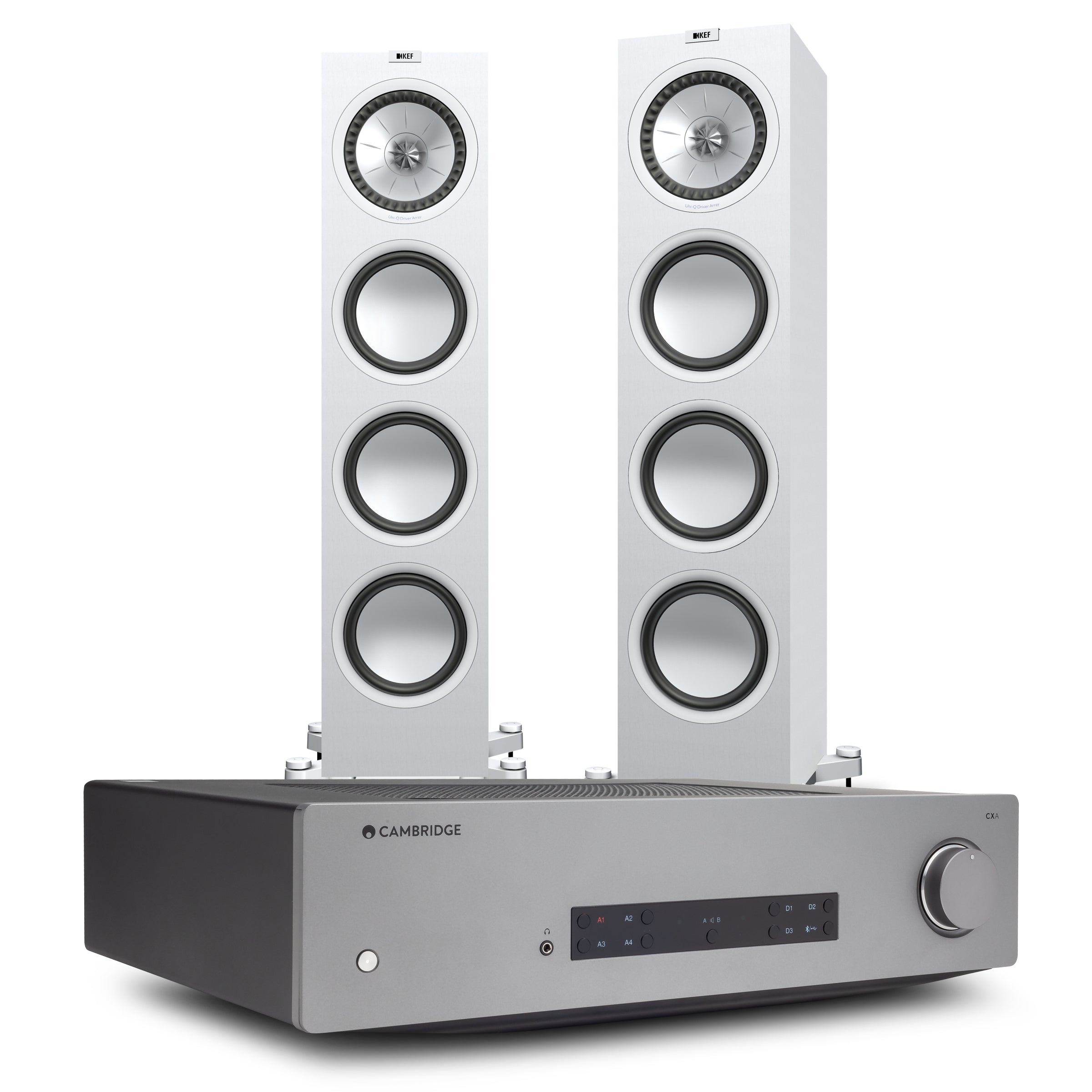 KEF Q950 álló hangfal és Cambridge Audio CXA81 MKII sztereó integrált erősítő szett