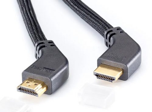 Eagle Cable DELUXE High Speed HDMI 2.0b 4K kábel döntött csatlakozóval, 0,8 m